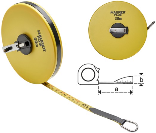 Merna traka čelična lakirana 50m